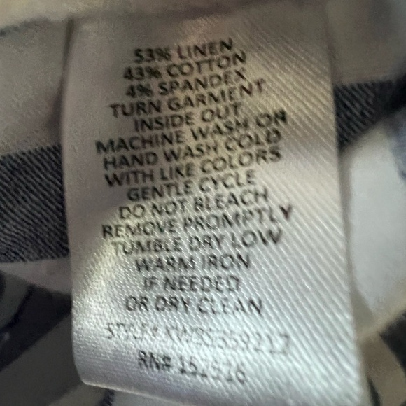 Meri Skye Linen Blend Striped Shirt Dress - Picture 5 of 8